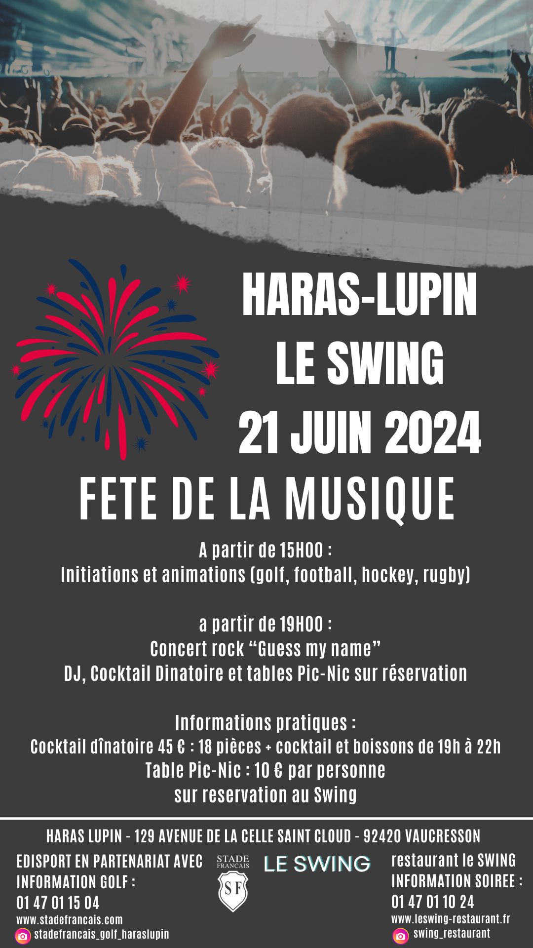 Le Swing Restaurant Traiteur Réception Evénements Vaucresson