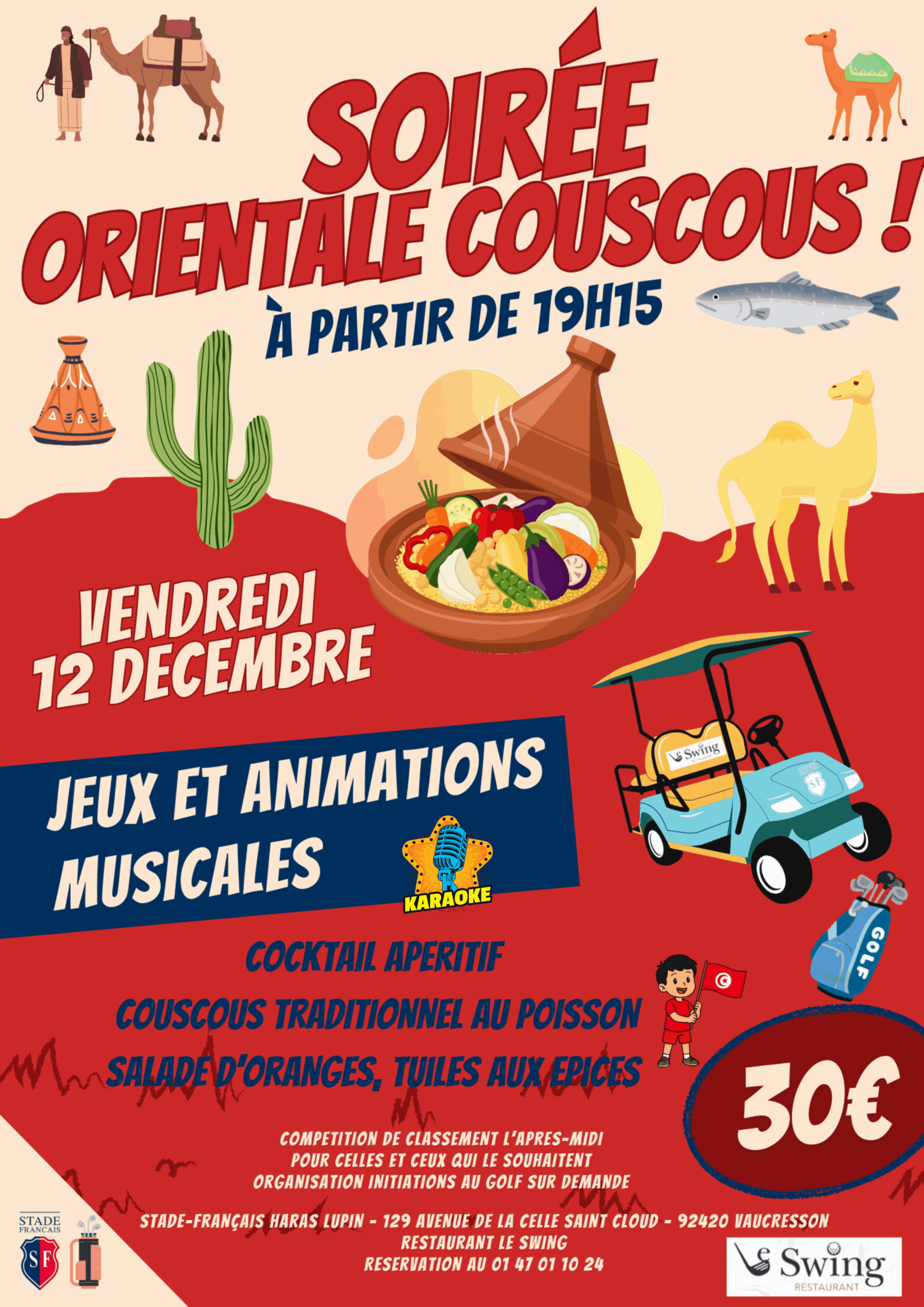 Soirée Tables d'Hotes avec animations et Karaoké
