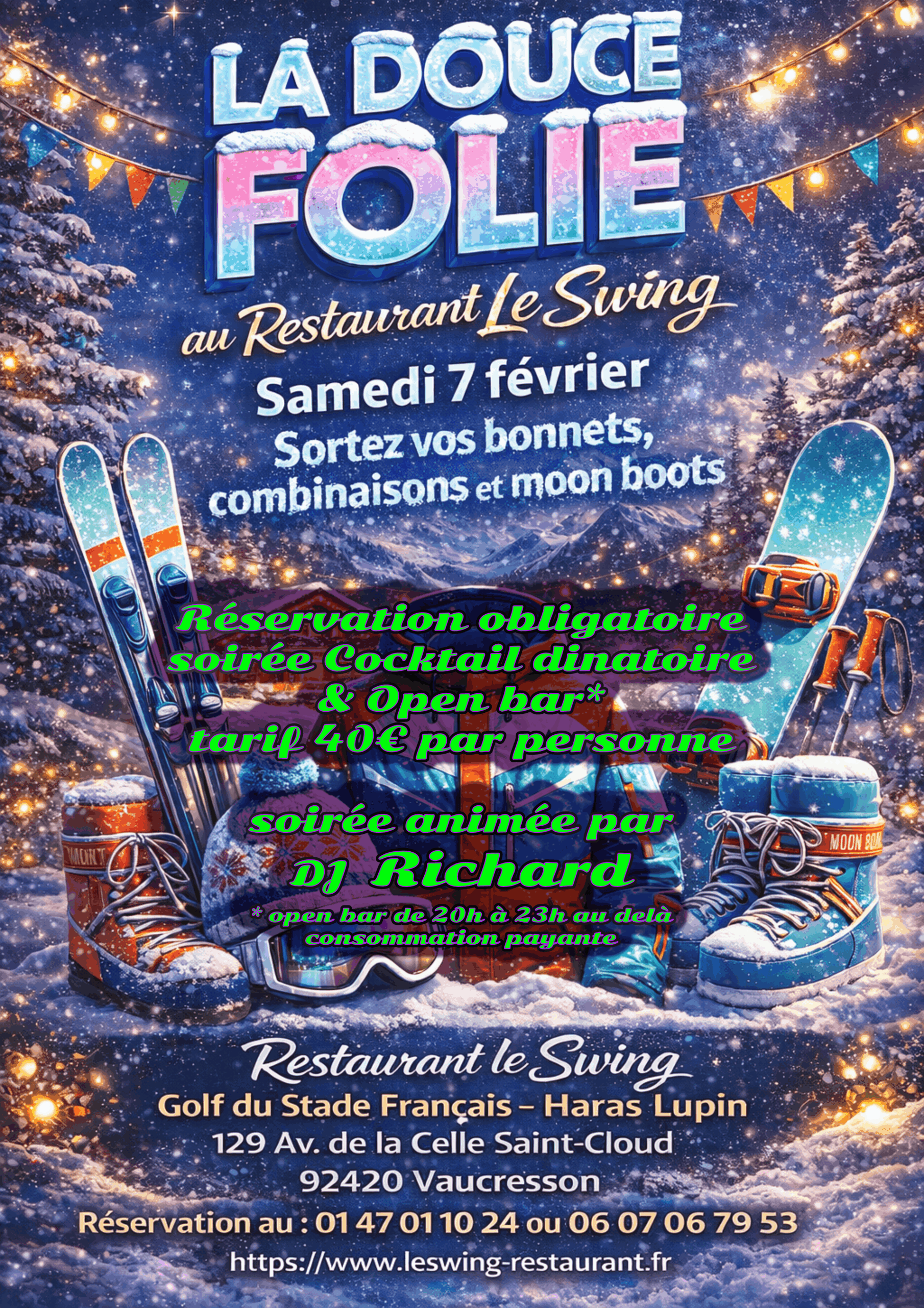 Cokctail dansant par DJ RICHARD tout schuss!